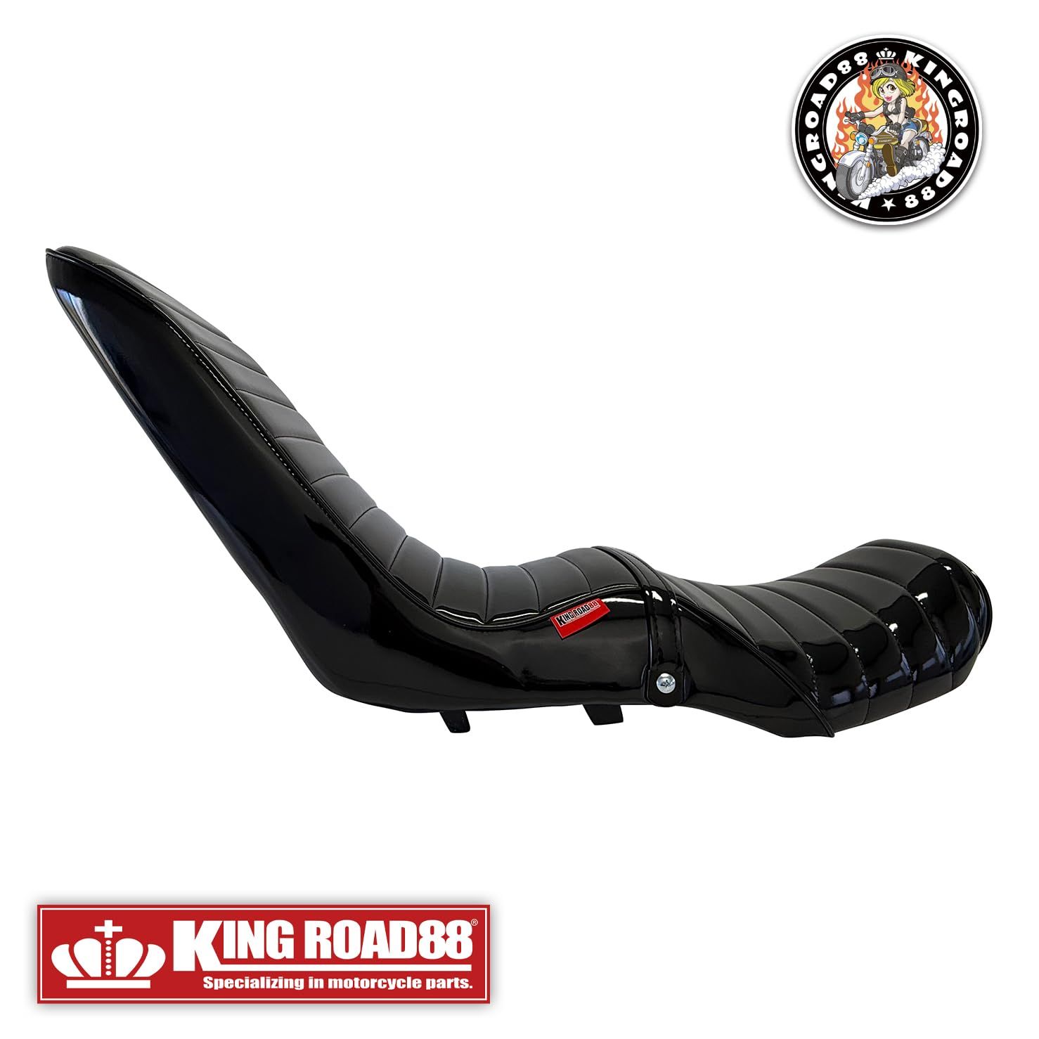 King Road 88 バリオス2 ZR250B エナメル ブラック 45cm 三段シート 3