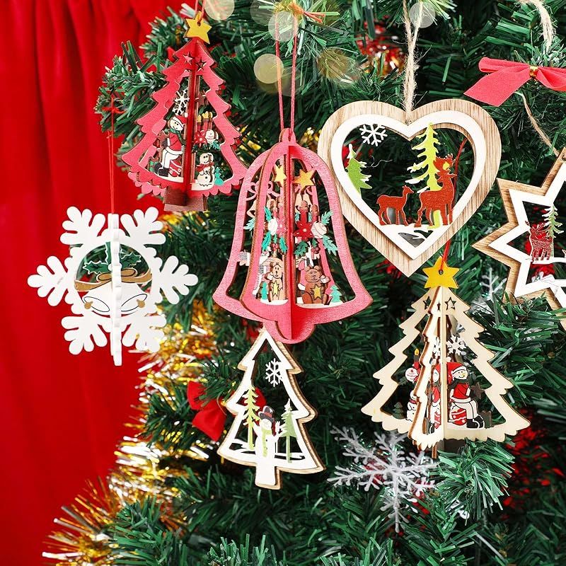 木製クリスマス飾りセット 木製クリスマス飾りセット クリスマス オーナメント 13個セット 木製