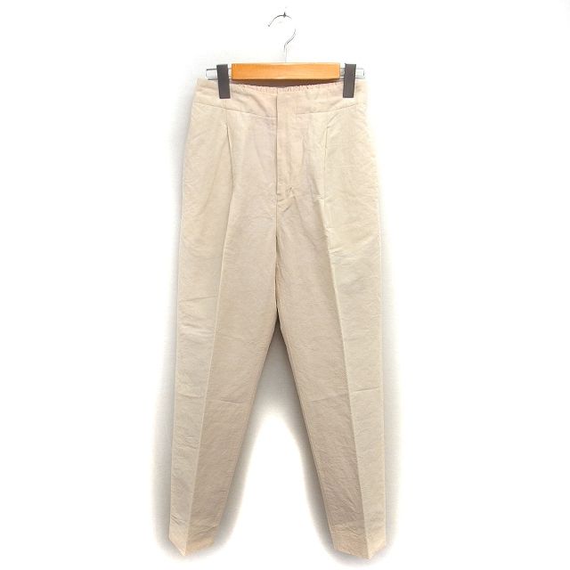 ドレステリア DRESSTERIOR テーパード パンツ タック リネン混  