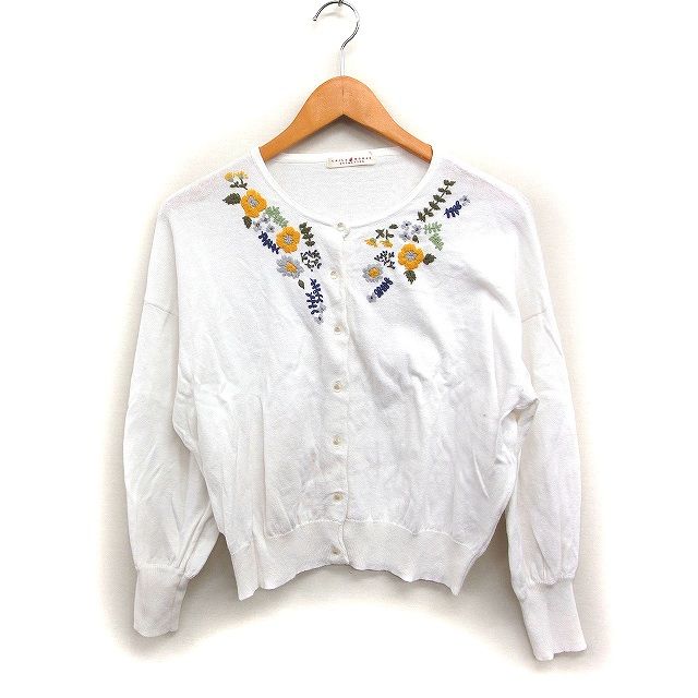 チャイルドウーマン CHILD WOMAN 花柄刺繍 コットン ニット