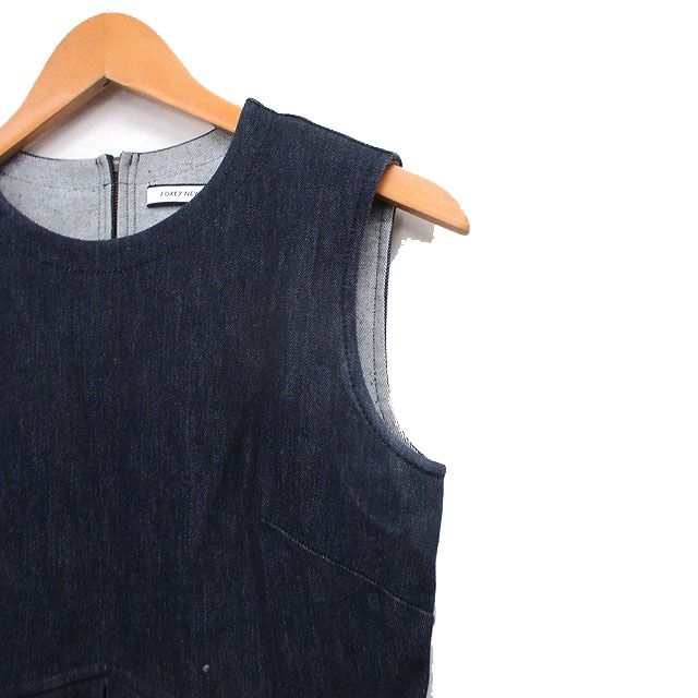 フォクシーニューヨーク FOXEY NEW YORK ワンピース ノースリーブ 膝丈