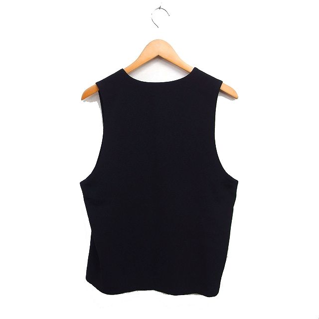 シセンドウ 詩仙堂 HITOSHI TAMURA ちりめん織り ベスト Vネック 無地