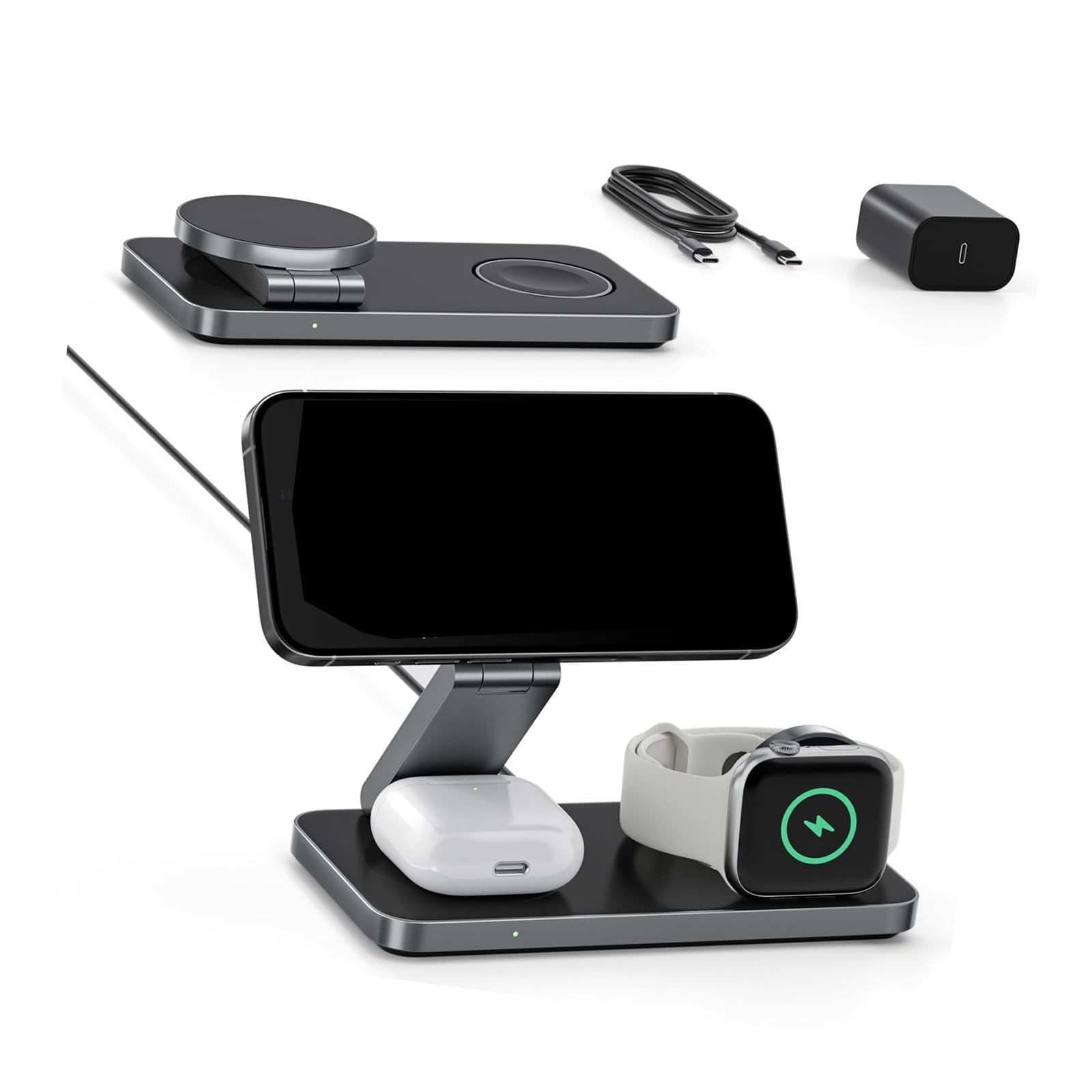 特価商品】携帯充 マルチ充電スタンド マグネット式 同時に3つの