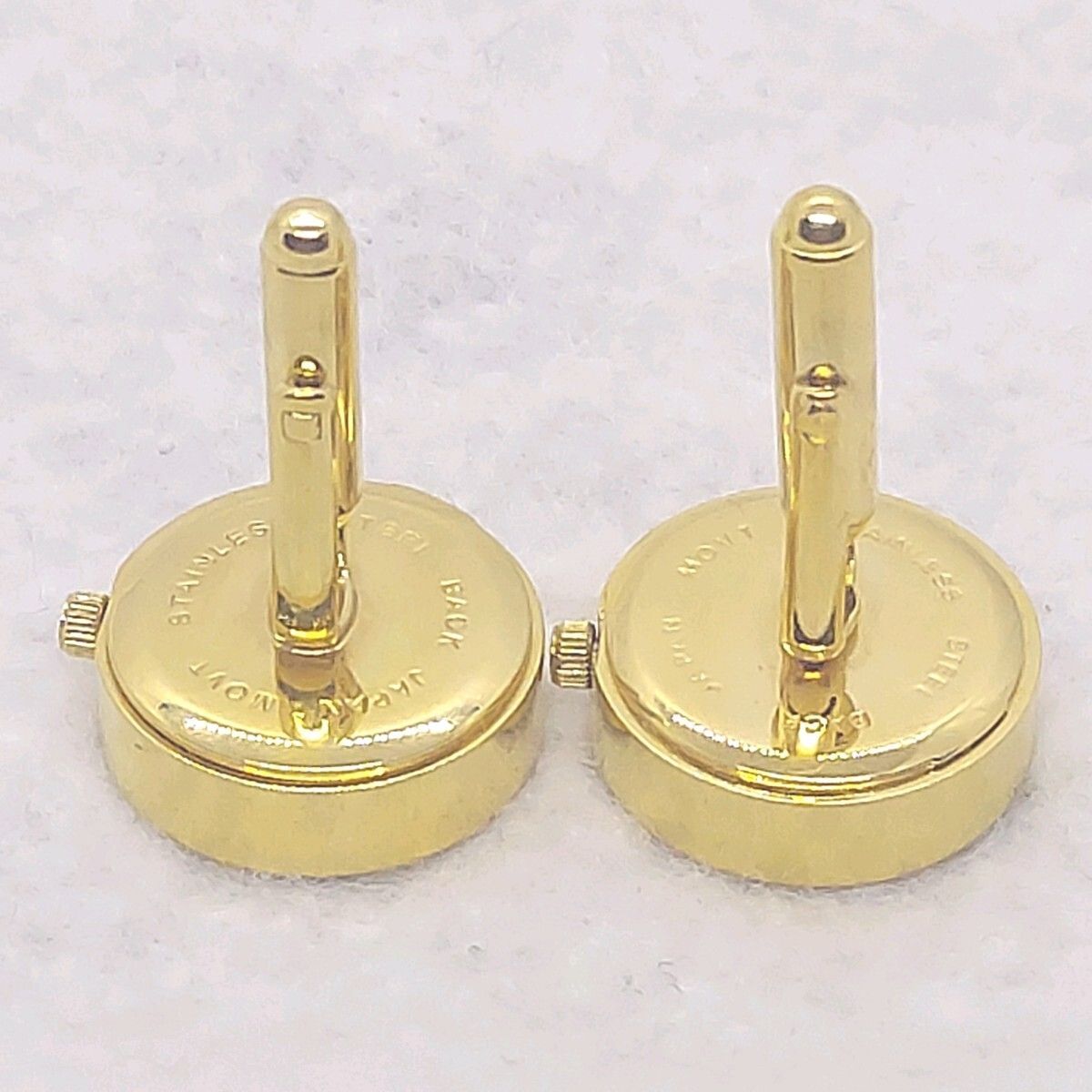 タテオシアン 時計型カフス ゴールドカラー カフリンクス 【L8】 タテオシアン TATEOSSIAN 時計型カフス ゴールドカラー カフリンクス