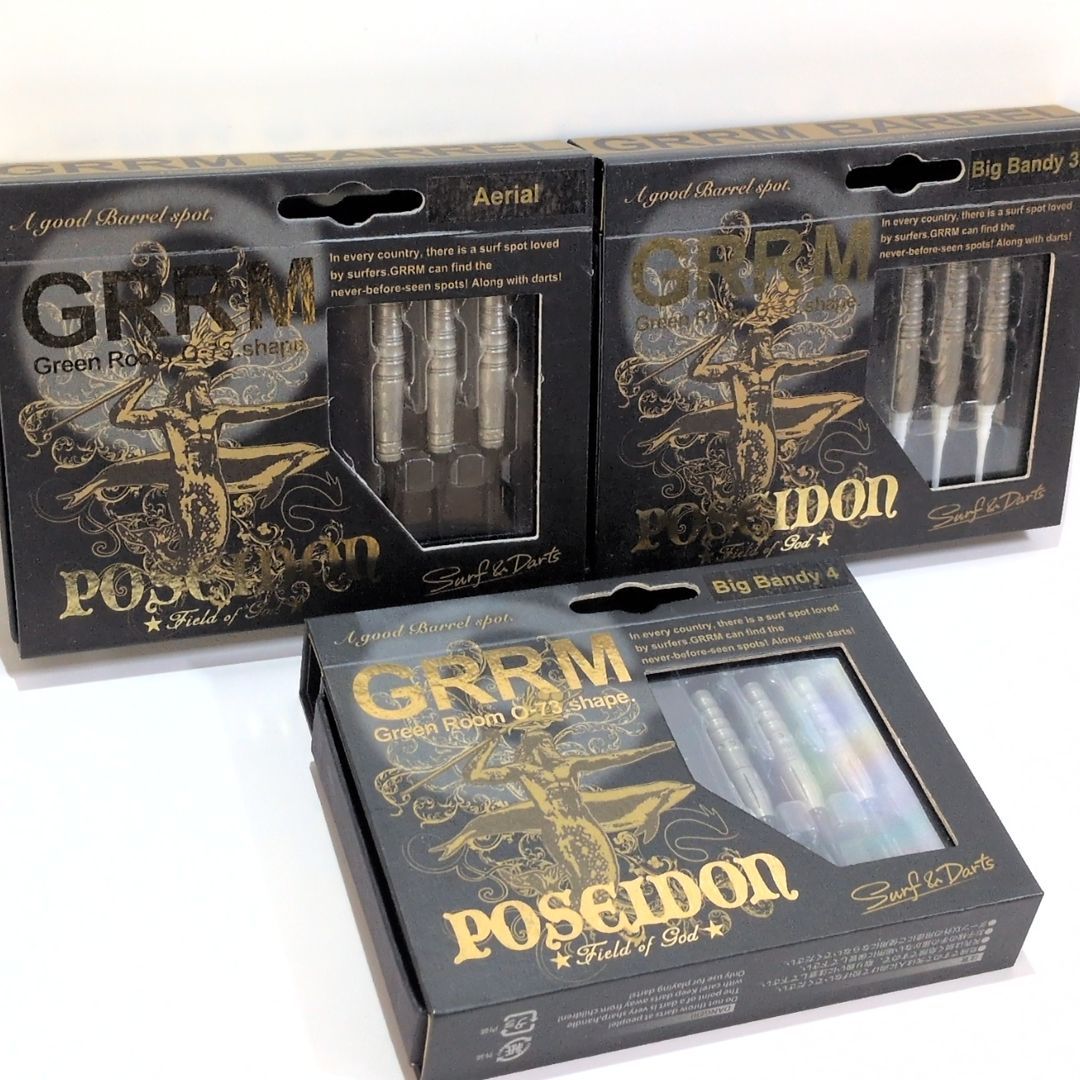 POSEIDON Field of God GRRM Green Room Aerial Big Bandy 3 5 4 ポセイドン ダーツ 3種