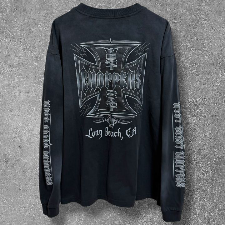 00s~ ウエストコーストチョッパーズ ロンt USA製 フェードブラック XL 楽天市場】古着 ウエストコーストチョッパーズ WEST COAST CHOPPERS