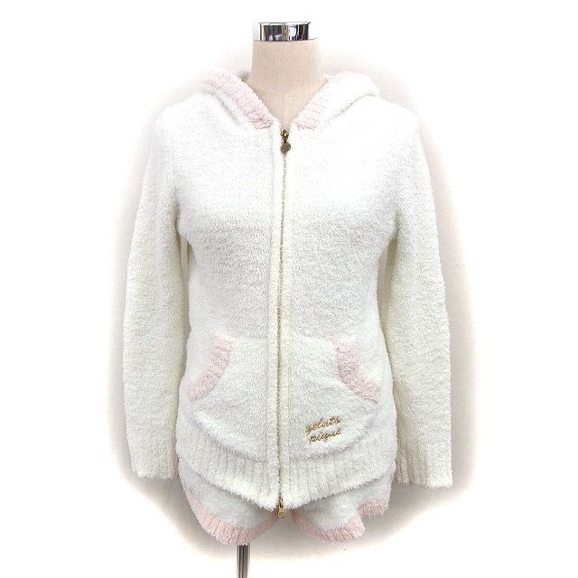 ジェラピケまとめ売りレディースルームウェアホワイトセットアップパーカー ジェラピケまとめ売りレディースルームウェアホワイトセットアップ