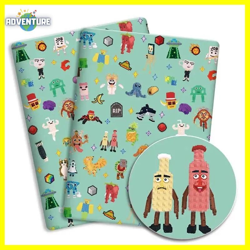 ロブロックス ブレインロットを盗む生地B ハンドメイド手芸 ハギレ