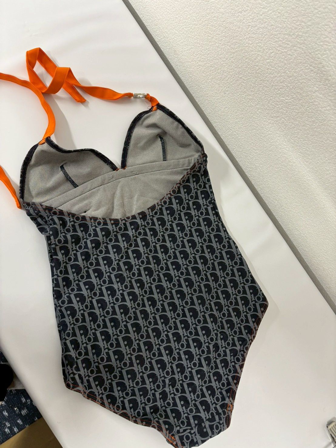 クリスチャンディオール Christian Dior ワンピース水着 総柄 ロゴ