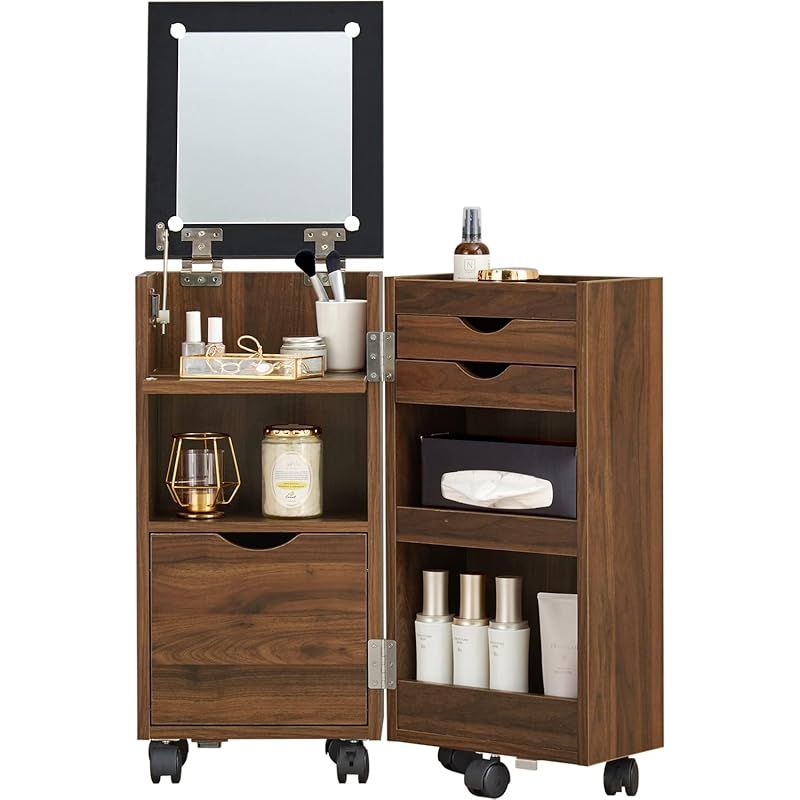 Hagihara] 化粧ケース コスメワゴン ダークブラン 0 - メルカリ