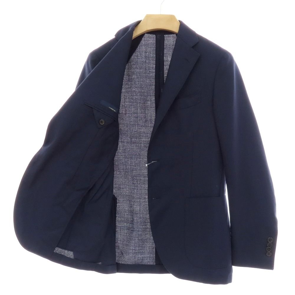 中古】ラルディーニ LARDINI ウール 3B テーラードジャケット ネイビー