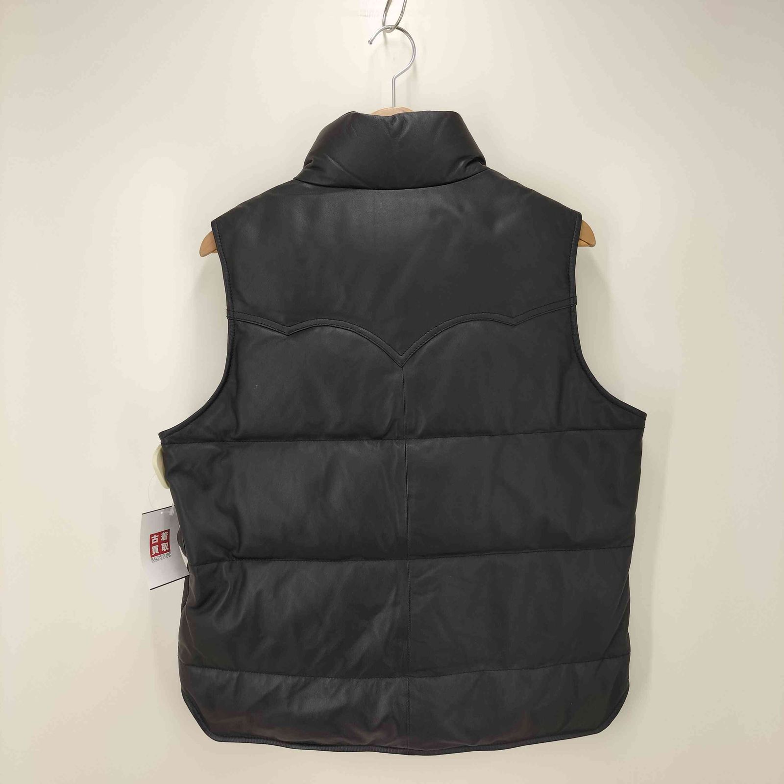リューグーレザーズ Liugoo Leathers ラムレザーダウンベスト メンズ