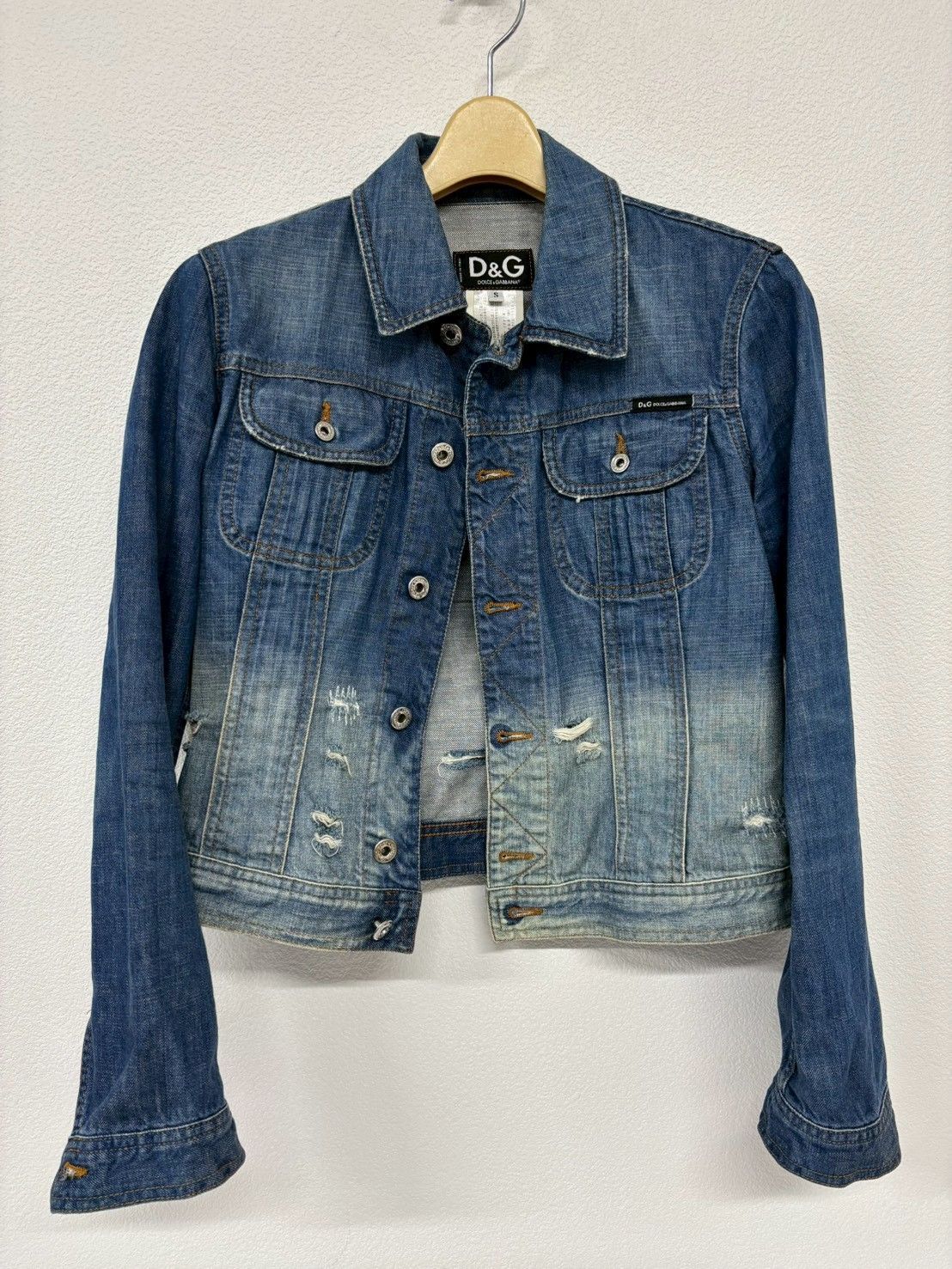 ドルチェ＆ガッバーナ Dolce & Gabbana D&G ダメージ デニムジャケット