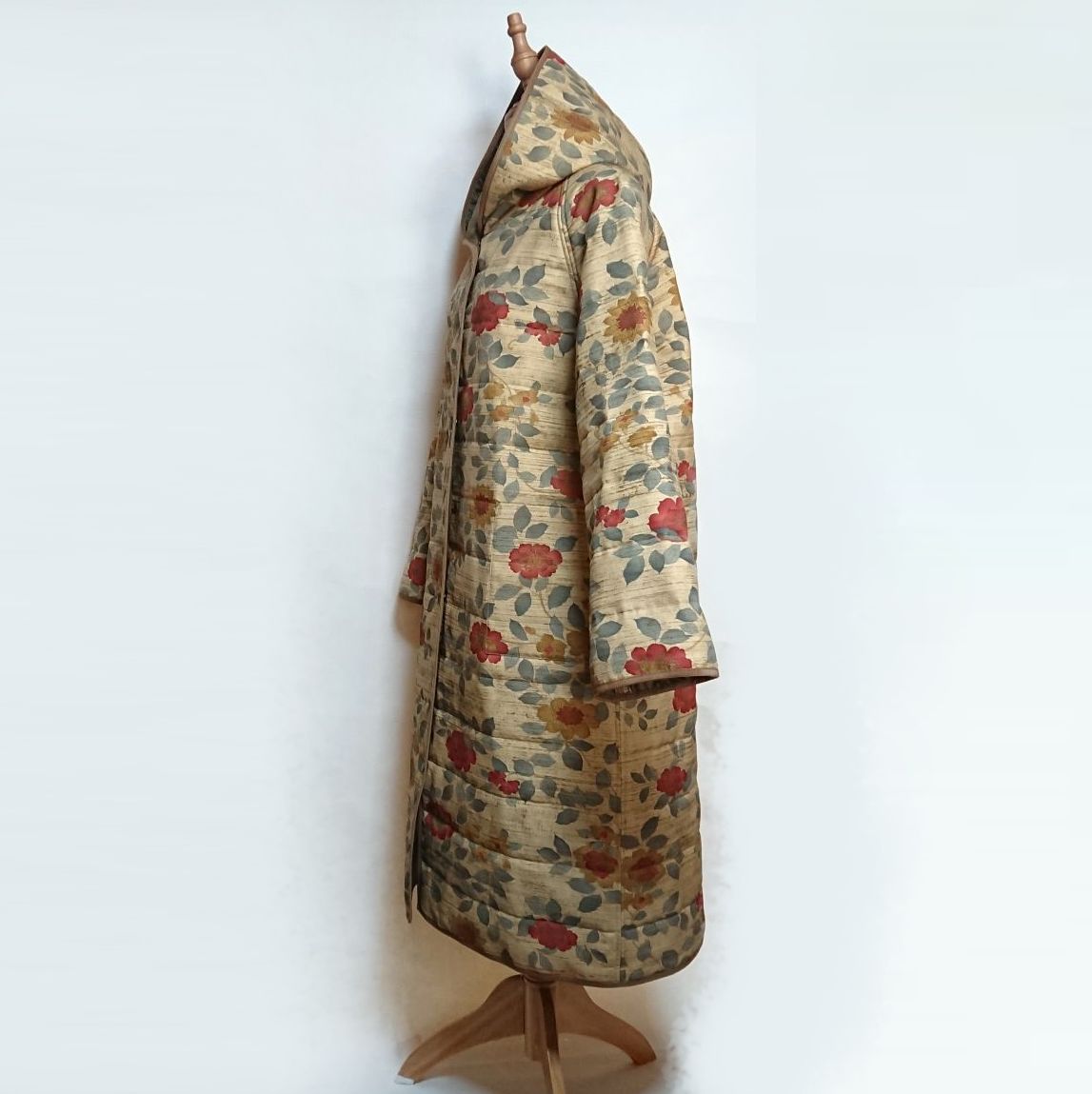 着物リメイク キルティング/ラグランコート【5145】 - メルカリ