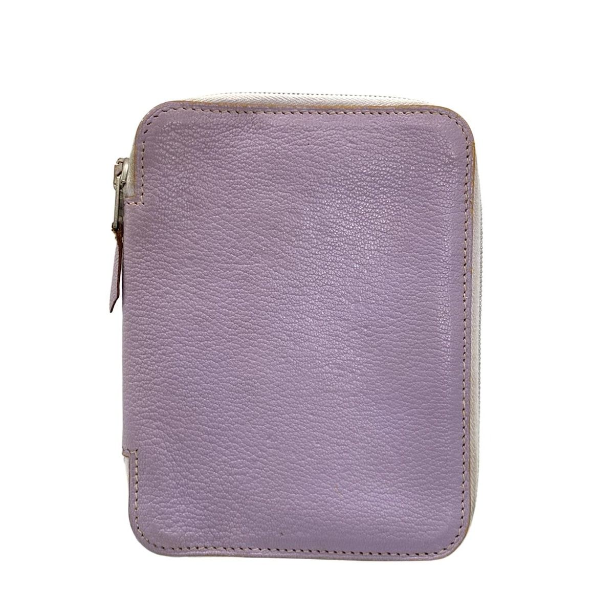 HERMES(エルメス) 手帳 アジェンダジップシルクイン パープル ラウンド