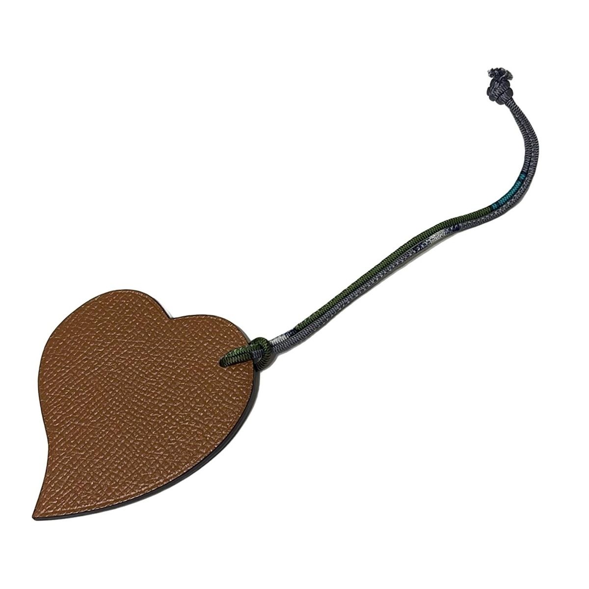 HERMES(エルメス) キーホルダー(チャーム) - ダークネイビー×ブラウン