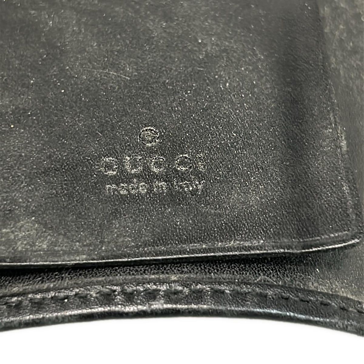 GUCCI(グッチ) キーケース シマライン 138093 黒 6連フック レザー