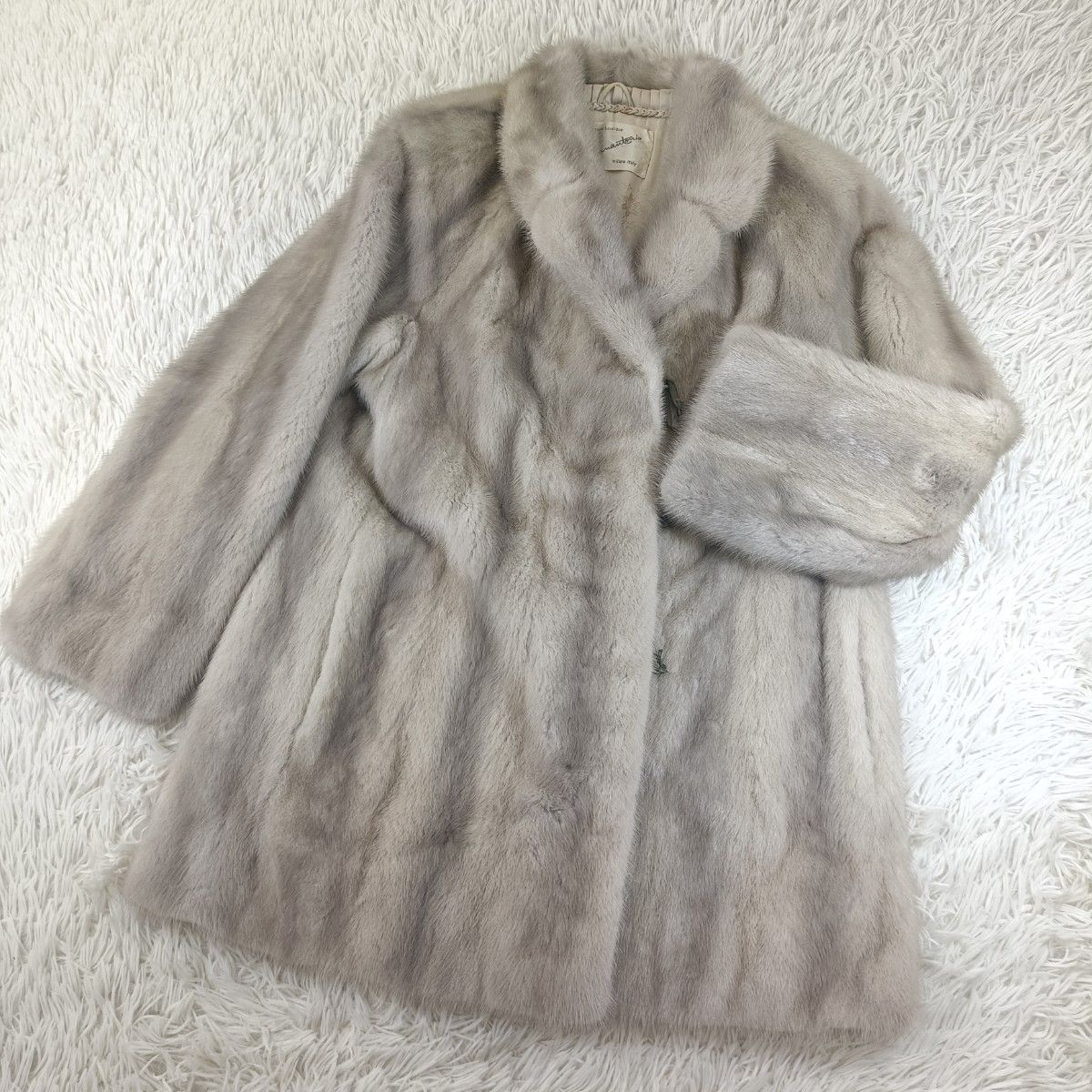 サガミンク 着丈76cm サファイアミンク ファーコート ミンクコート