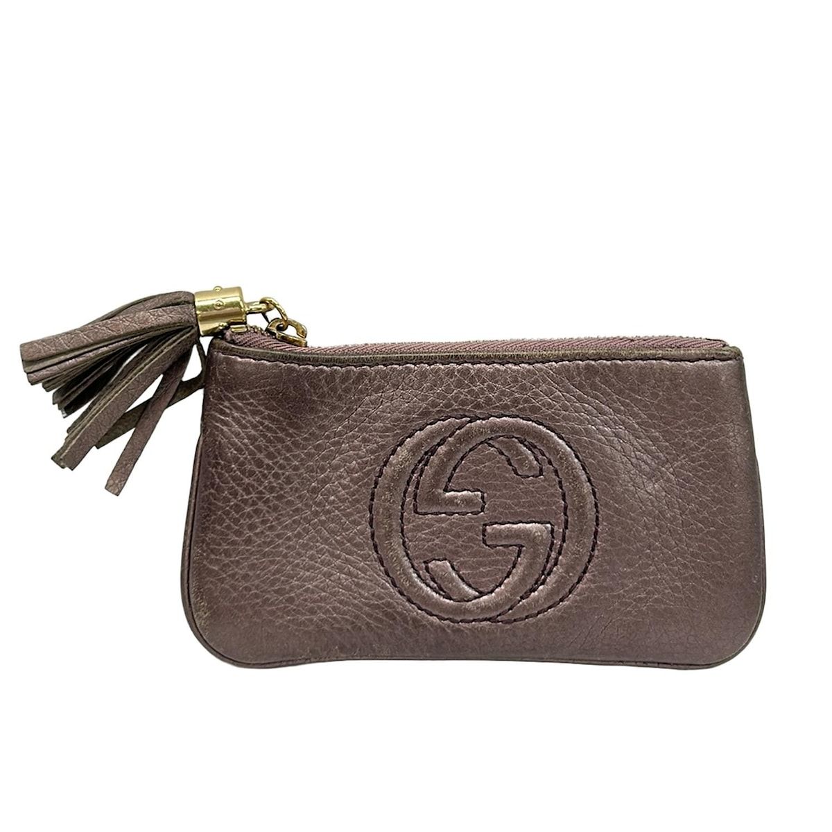 GUCCI(グッチ) コインケース ソーホー 354358 パープル キーリング付き レザー - メルカリ