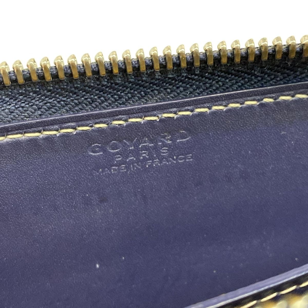 GOYARD(ゴヤール) 長財布 マティニョン ダークネイビー×白×ライト