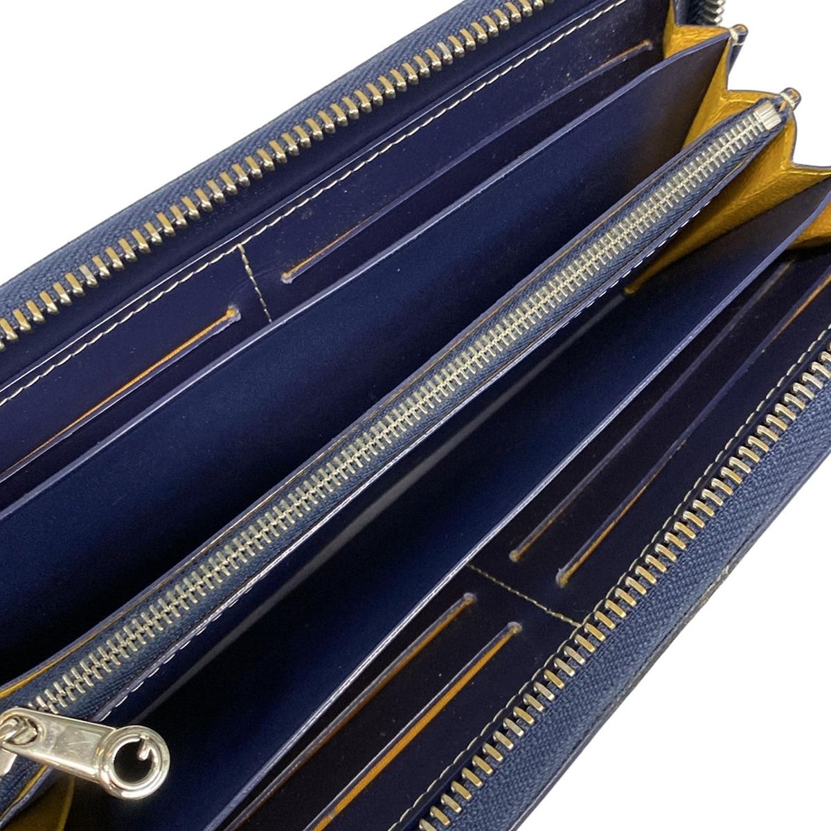 GOYARD(ゴヤール) 長財布 マティニョン ダークネイビー×白×ライト