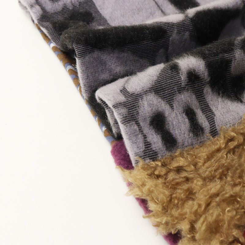 マーブルシュッド marble SUD アニマルマフラー パンダ ｜グレー