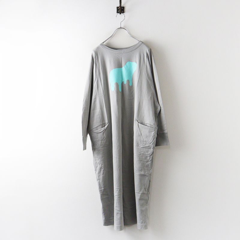 ミナペルホネン mina perhonen liquide ワンピース 38＼グレー