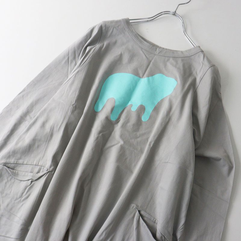 ミナペルホネン mina perhonen liquide ワンピース 38＼グレー