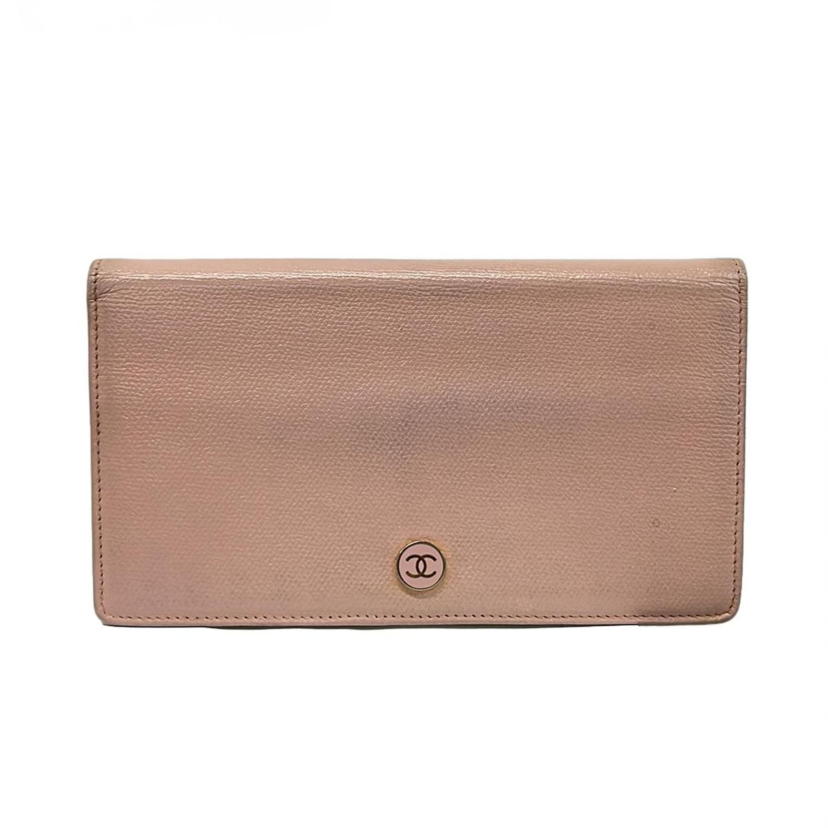 CHANEL(シャネル) 長財布 - ピンク レザー