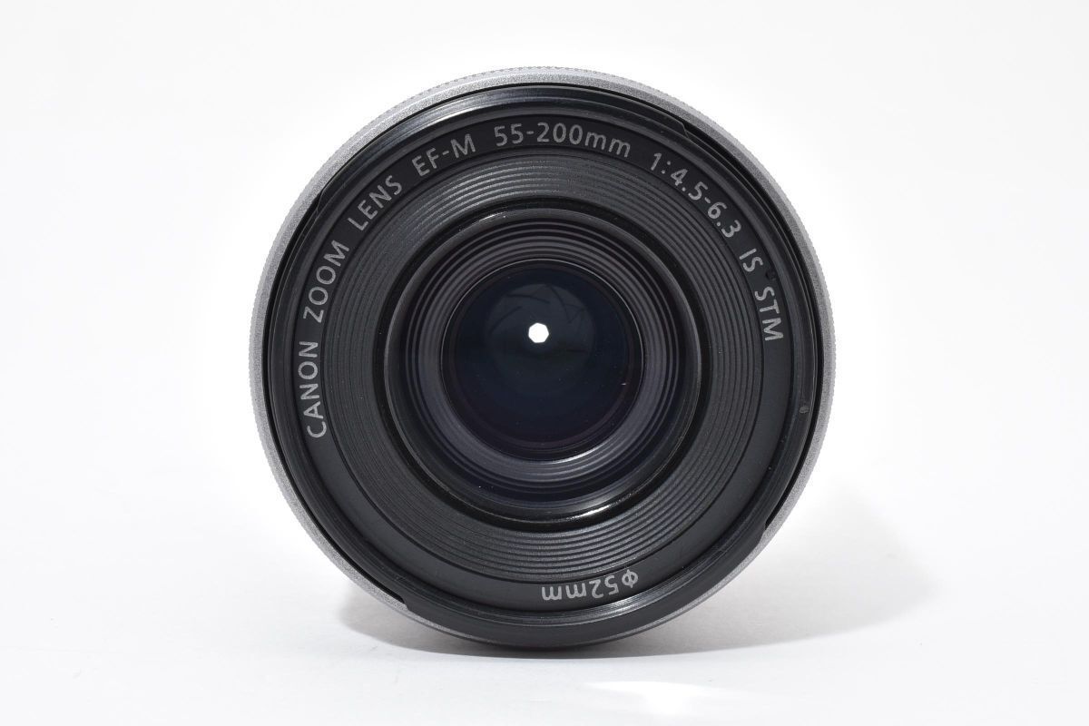 良品 Canon EF-M 55-200mm F4.5-6.3 IS STM シルバー ARYM5326#155