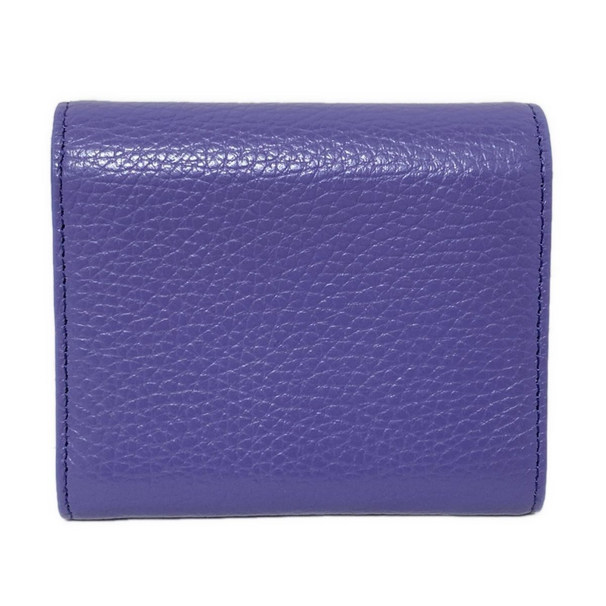 傳濱野(デンハマノ) 3つ折り財布 - パープル レザー - メルカリ