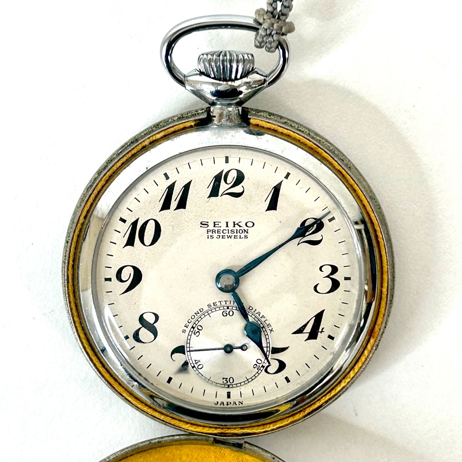 ジャンク品】SEIKO セイコー PRECISION 15 JEWELS 懐中時計 手巻き