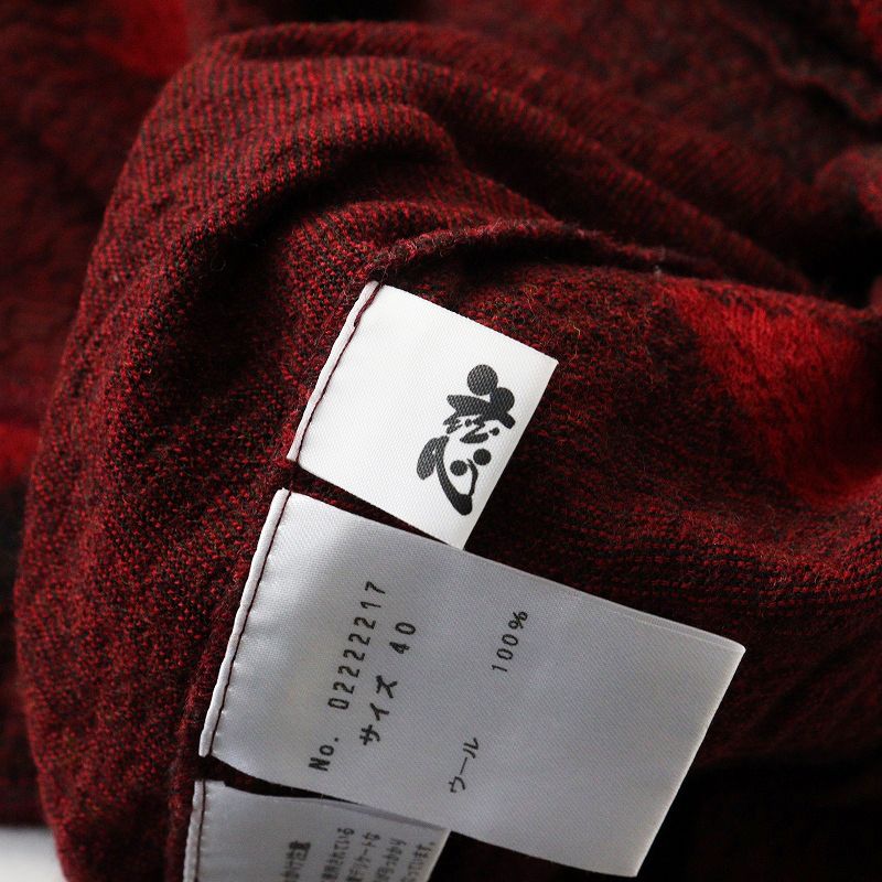 センソユニコ Sensounico 慈雨 ジウ 縮絨ウール ジャガードデザイン