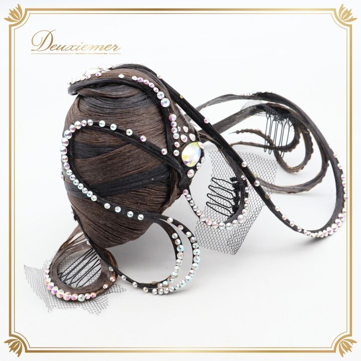 社交ダンス 小物 多美咲 ヘアオーナメント ヘアアクセサリー シニヨン