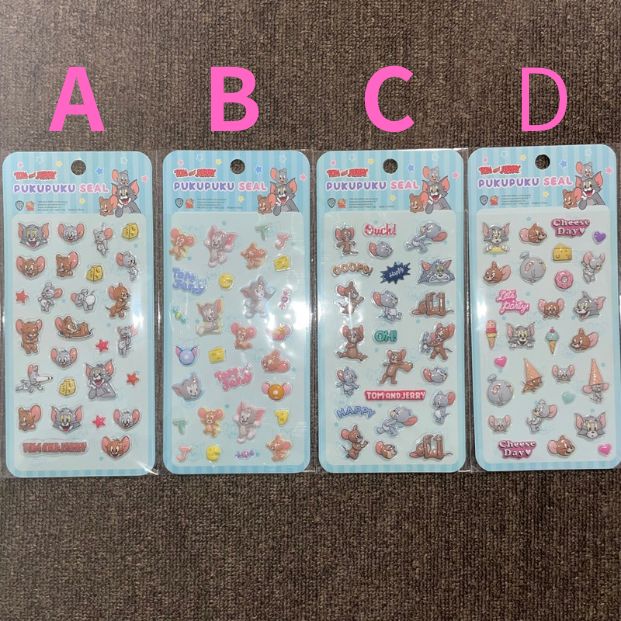 トム＆ジェリー 】PUKUPUKU SEAL トムジェリ トムとジェリー タフィー