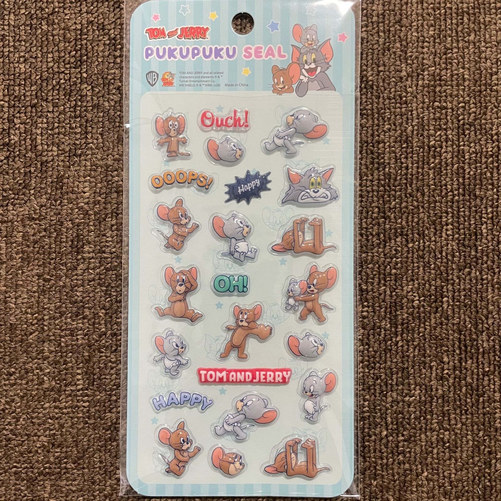 トム＆ジェリー 】PUKUPUKU SEAL トムジェリ トムとジェリー タフィー