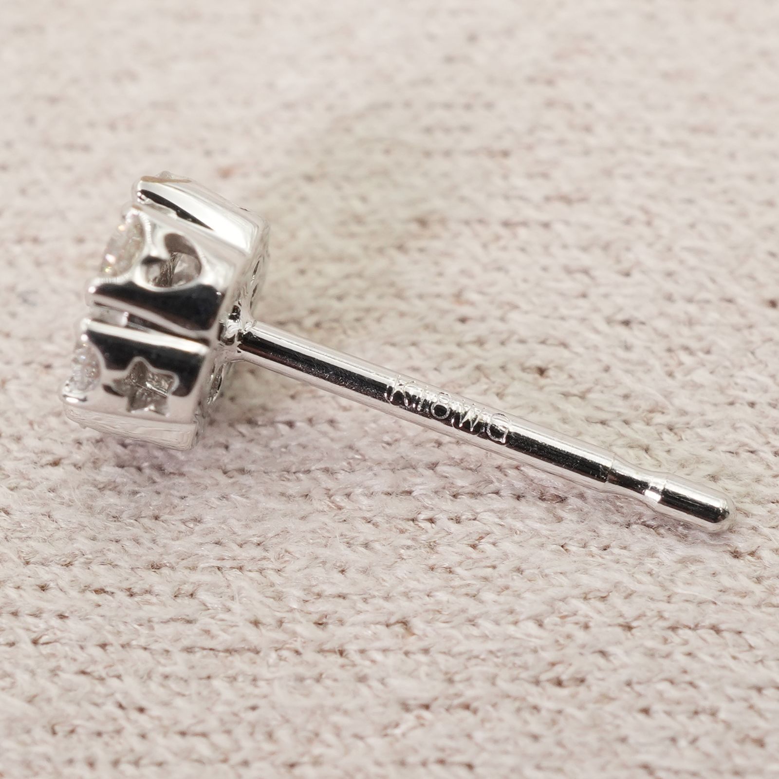 ポンテヴェキオ K18WG ダイヤ 0.11ct 片耳 ピアス/25-2916 - メルカリ