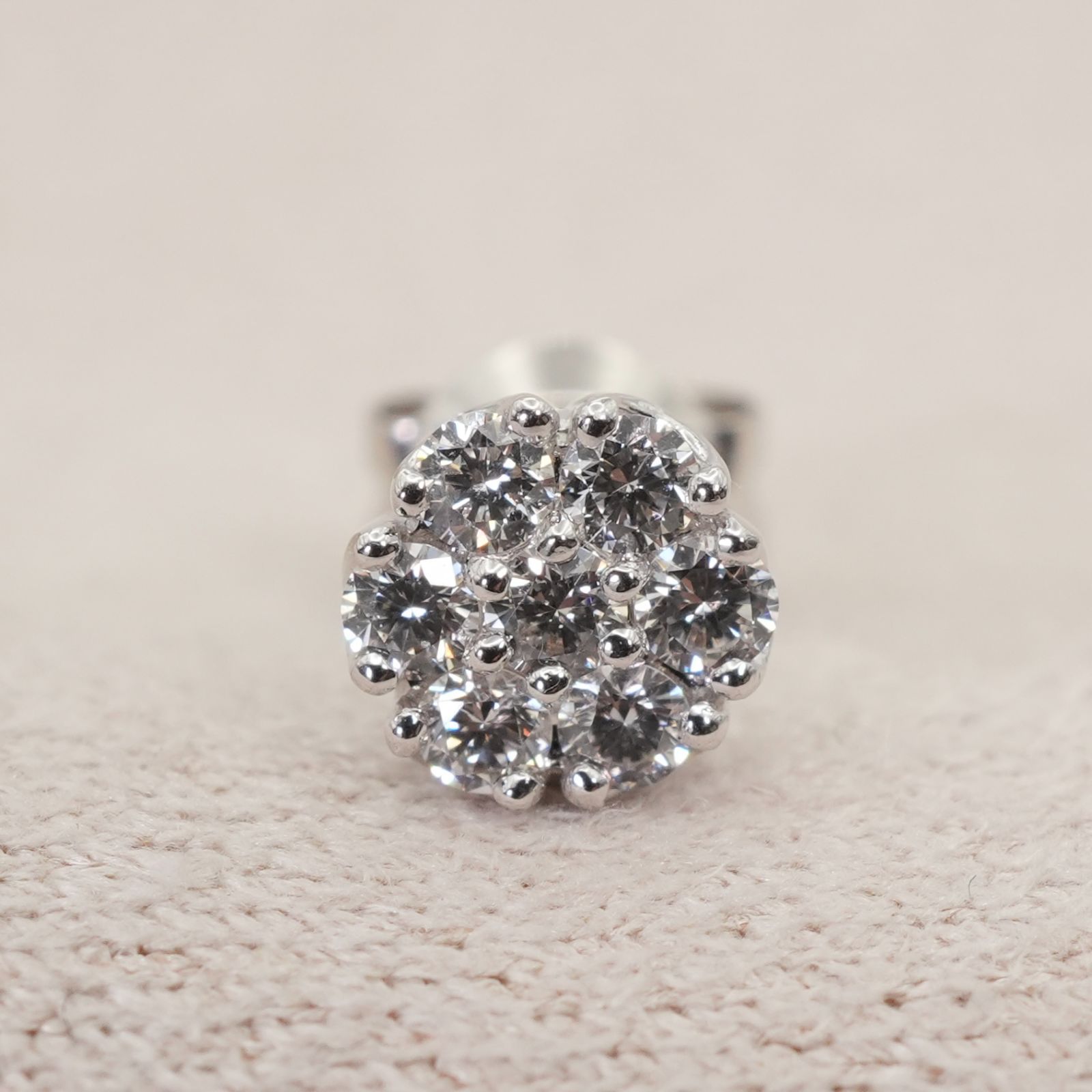 ポンテヴェキオ K18WG ダイヤ 0.11ct 片耳 ピアス/25-2916 - メルカリ