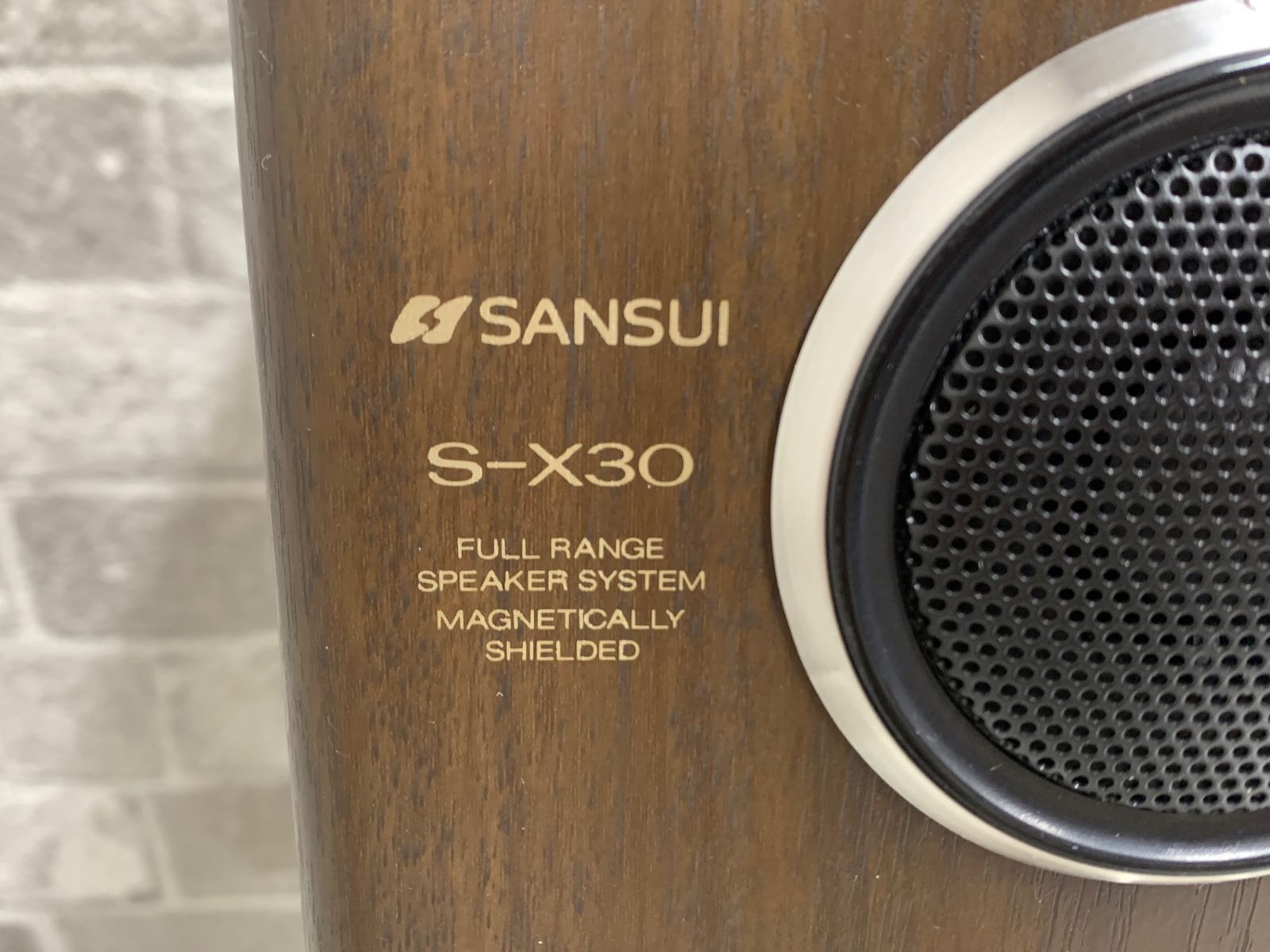 やっぱ　SANSUI S-X30 スピーカー 2個セット　早いもの勝ち！ SANSUI サンスイ 2ウェイスピーカー S-X30 スタンド付き - メルカリ