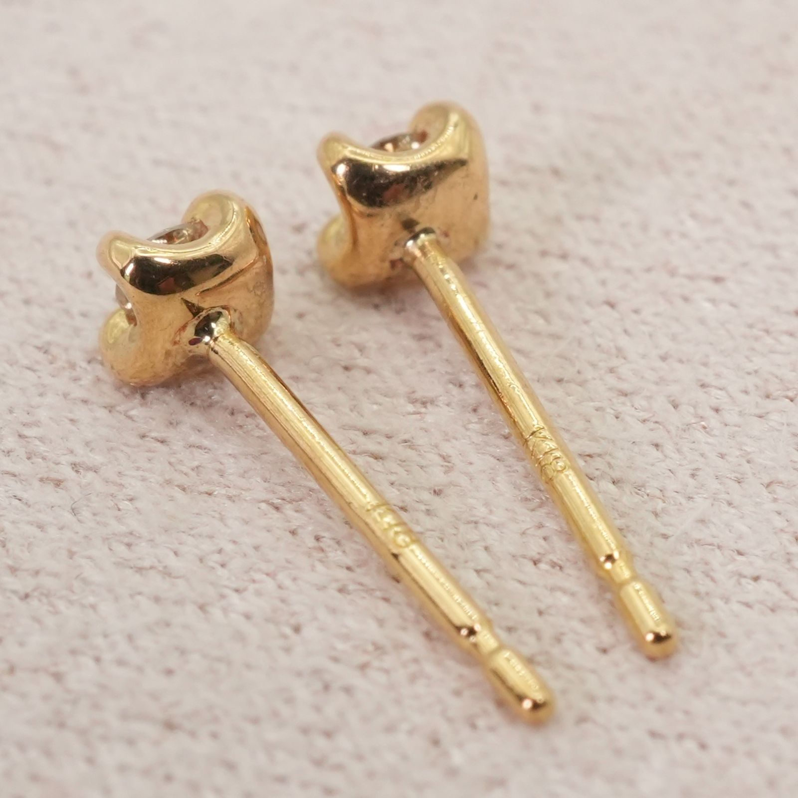 アガット K18 ダイヤモンド ピアス 深津絵里 一粒/24-707 - メルカリ