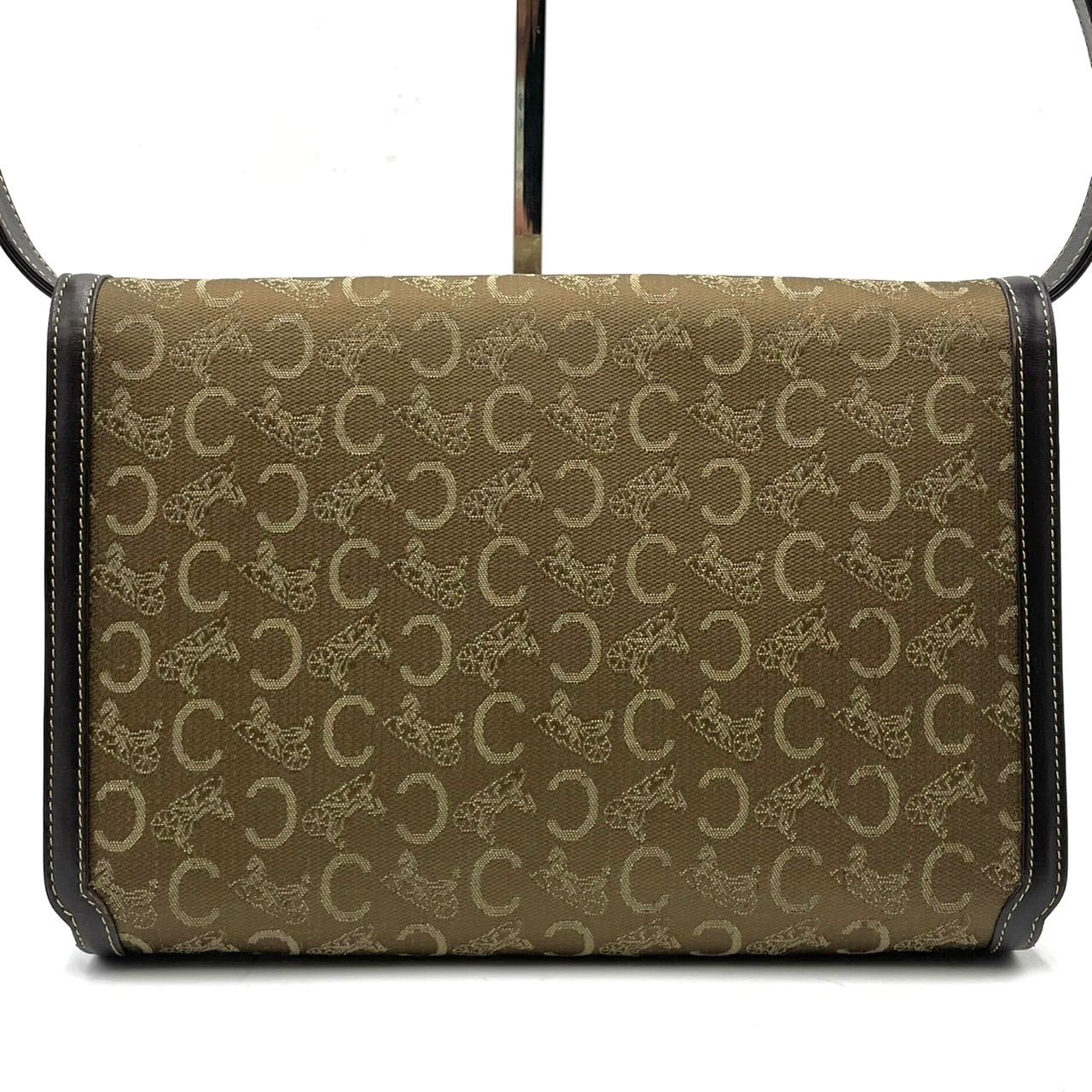 美品○ CELINE セリーヌ ショルダーバッグ ワンショルダー 馬車金具