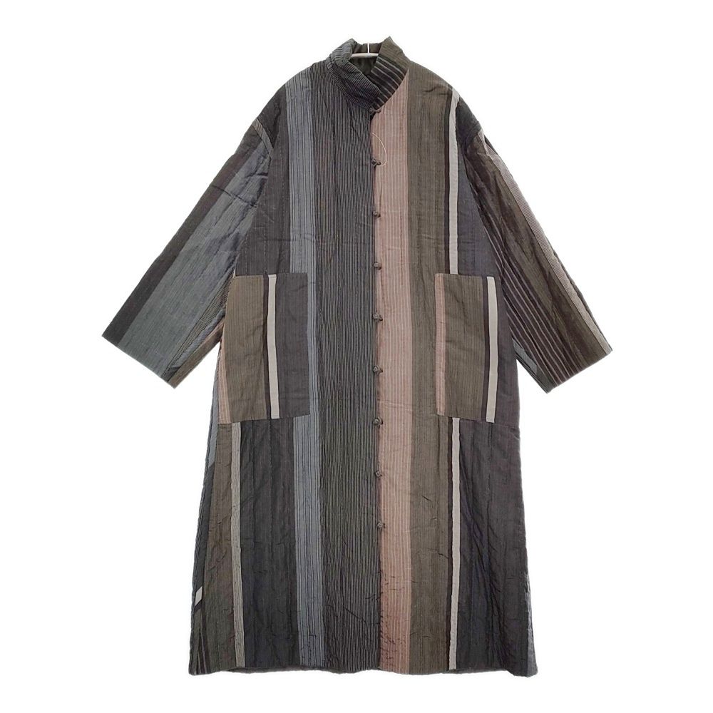 JURGEN LEHL チャイナボタン リバーシブル コットンシルクロングコート