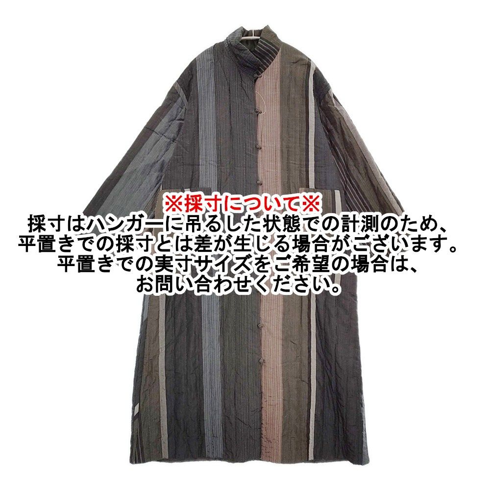 JURGEN LEHL チャイナボタン リバーシブル コットンシルクロングコート