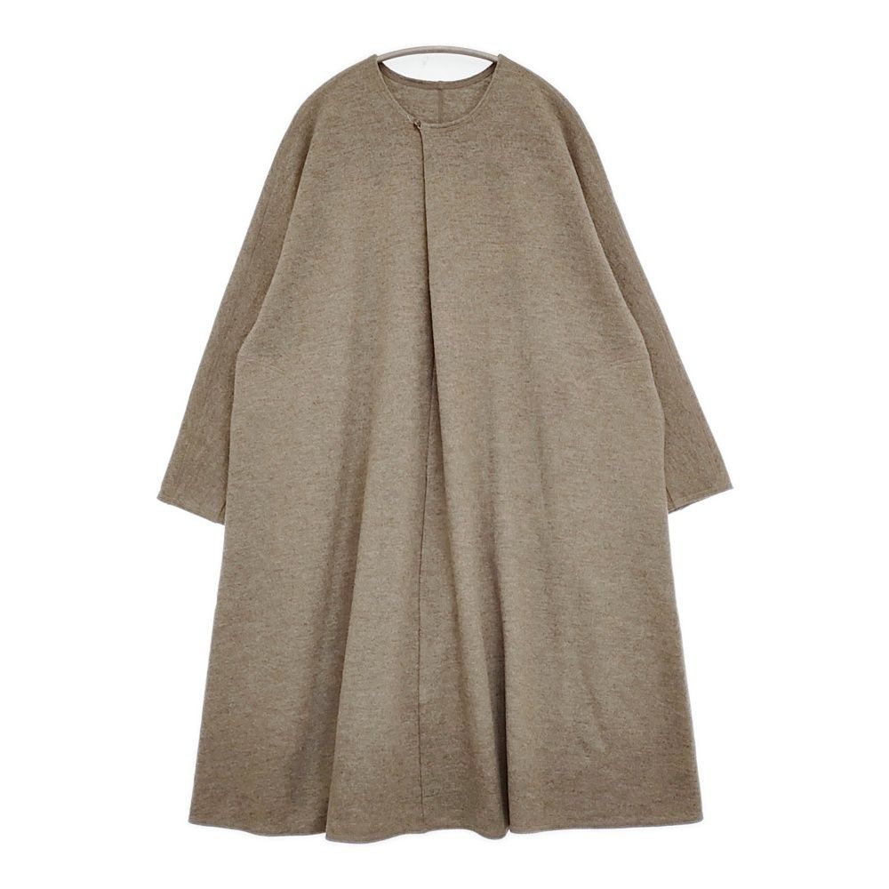 JURGEN LEHL ウール天竺フェルトのドレス 定価66000円 J0154UA621 モカ