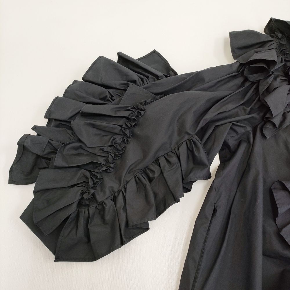 ENFOLD フリルシャツドレス FRILLED SHIRT DRESS 300ES333-1430 サイズ