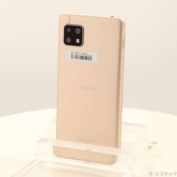 中古品〕 AQUOS sense5G 64GB ライトカッパー SH-M17 SIMフリー【295