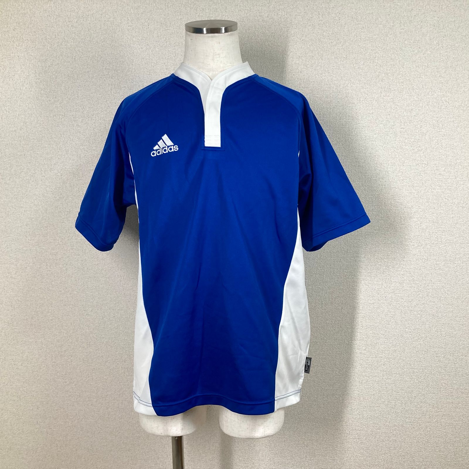 アディダス】ゲームシャツ Tシャツ トップス adidas L ブルー