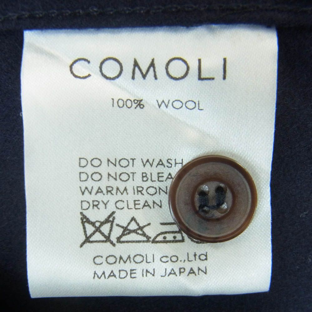 COMOLI コモリ 16AW J03-02005 フラノ ジップ ウール ヘンリー 長袖