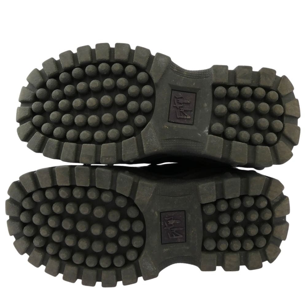 EYTYS エイティーズ フロントジップ レザー ブーツ ブラック系 23.4cm