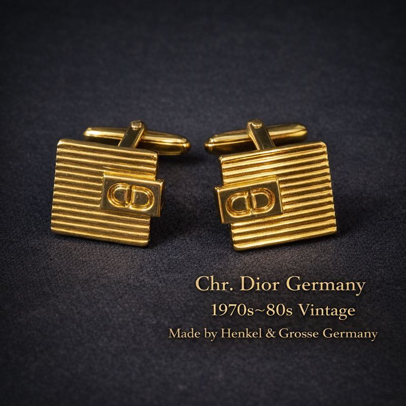 Christian Dior Chr. Dior Germany 刻印 CDロゴ カフスリンクス